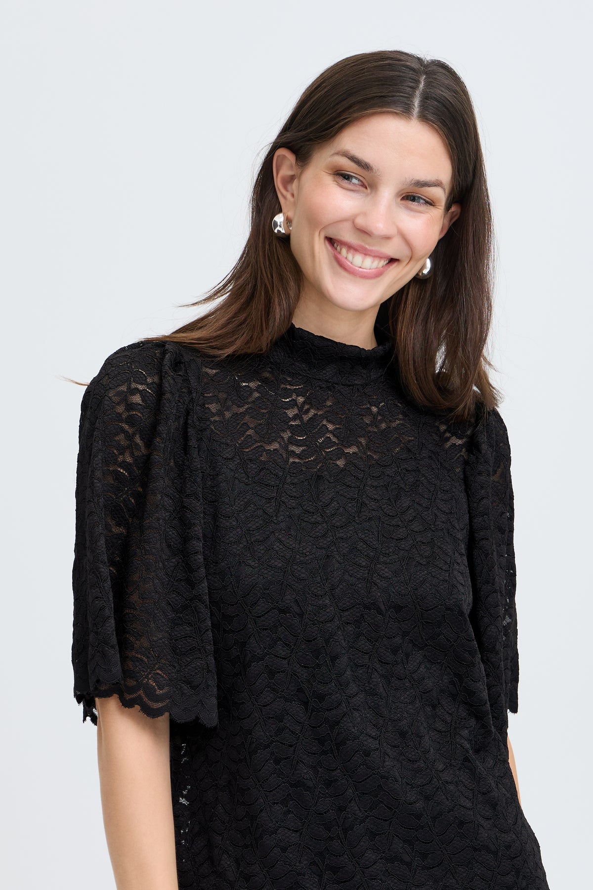 Fransa Amelia Bluse 1 Meteorite Sort