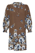 Fransa Carrie Kjole 1 Petal Raindrum Brun