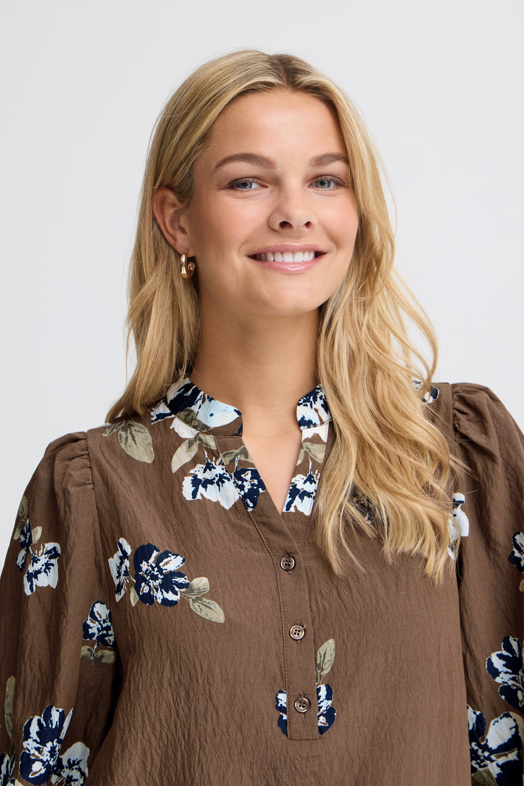 Fransa Carrie Kjole 1 Petal Raindrum Brun
