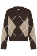 Fransa Charleen Cardigan 3 Hot Fudge Brun