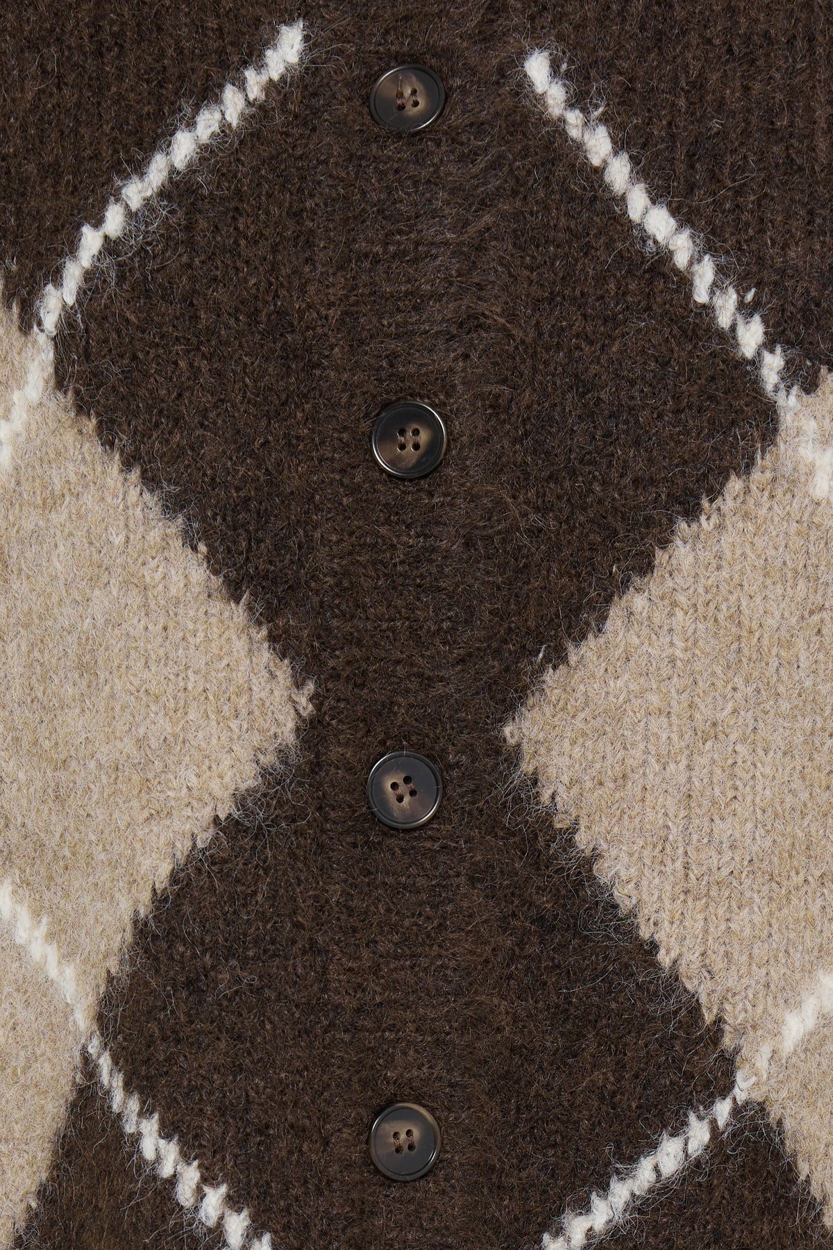 Fransa Charleen Cardigan 3 Hot Fudge Brun
