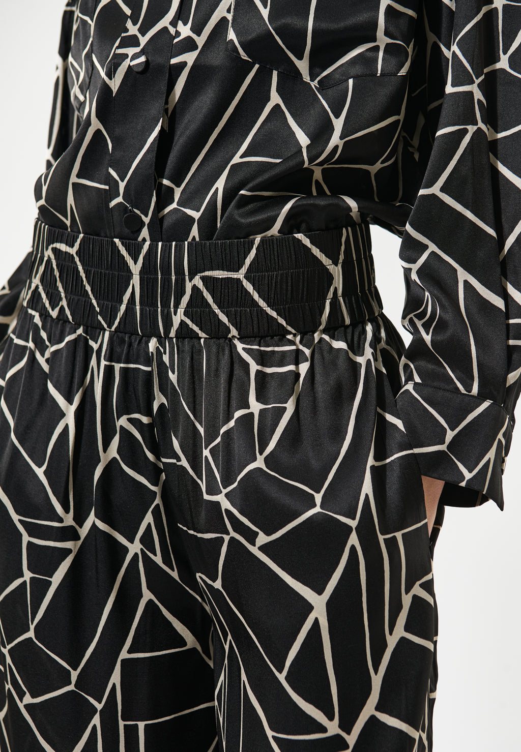 Dea Kudibal MARGO Bukser w Elastic Waist Jitto Sort