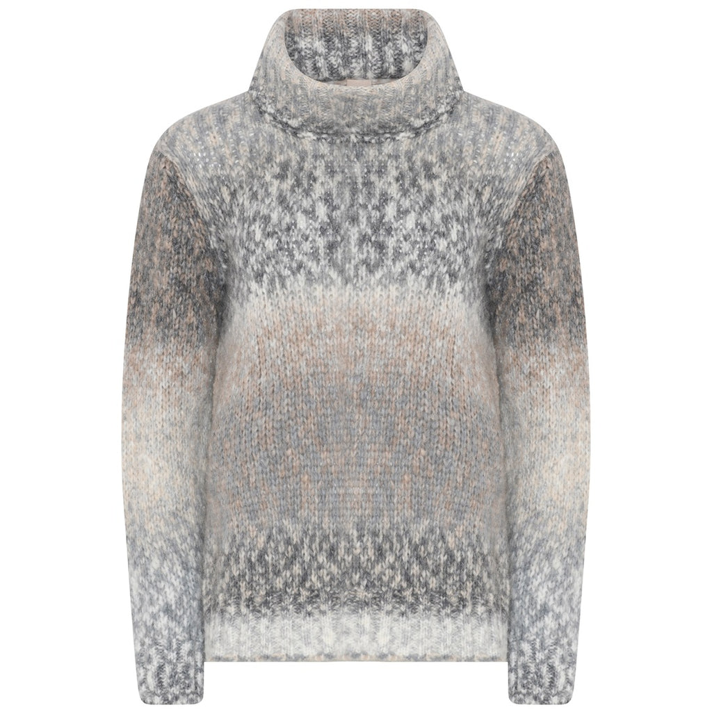 Skovhuus Rullekrave Pullover Grå Melange