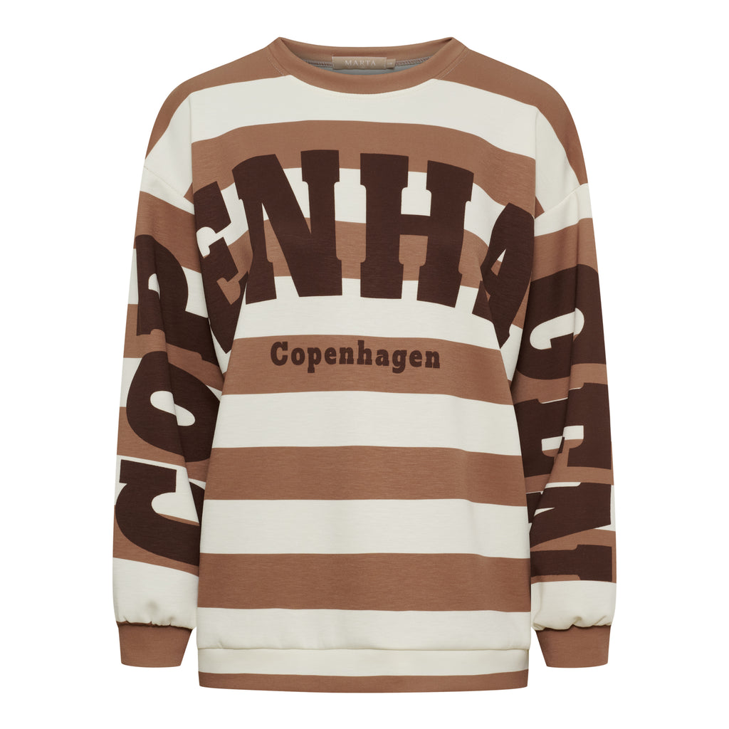 Marta Du Chateau Nerina Sweatshirt Camello Moro Brun