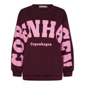 Marta Du Chateau Hibiscus Sweatshirt Bordeaux Rød