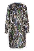 PBO New Marna Kjole Dark Abstract