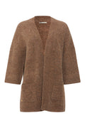 PBO Kardinalo Strik Cardigan Brun