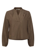 PBO Diamondo Bluse Beech Brun