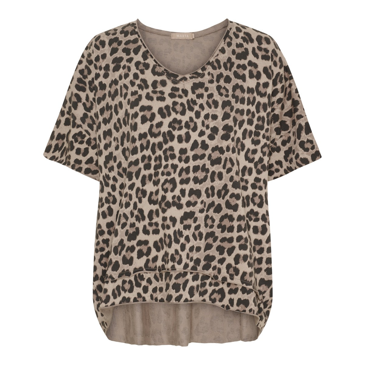 Marta Du Chateau Harper T-shirt Leo Beige