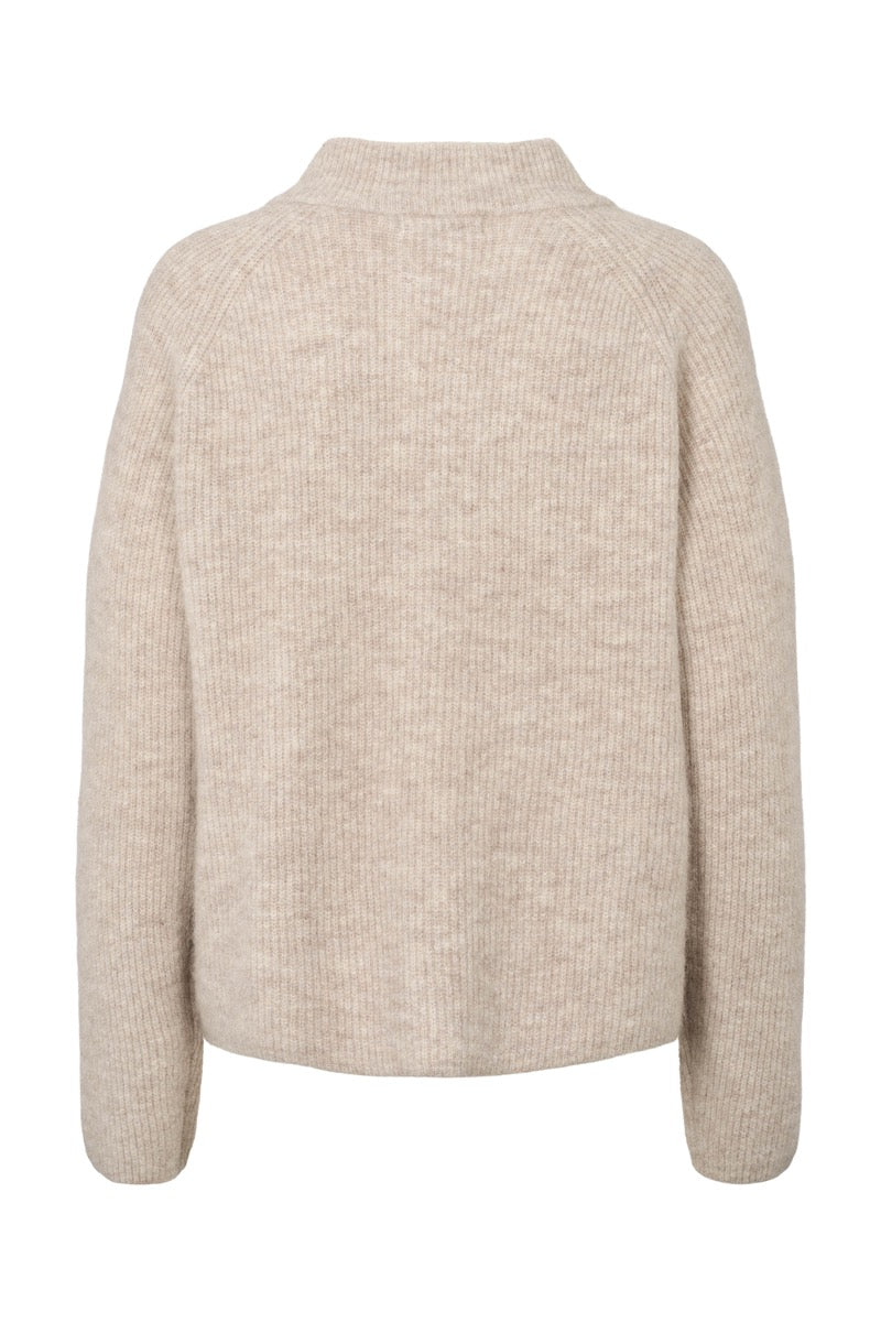 PBO Crissy Strik Cardigan Beige melange
