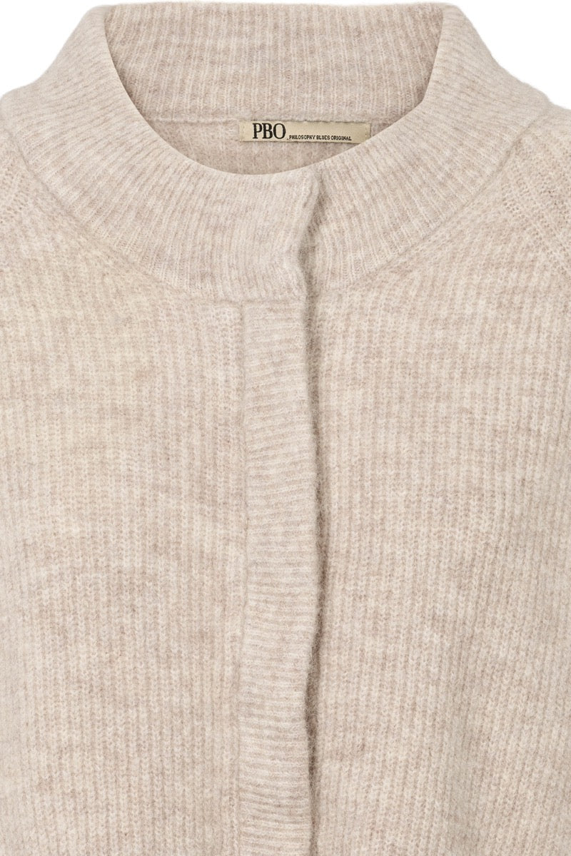 PBO Crissy Strik Cardigan Beige melange