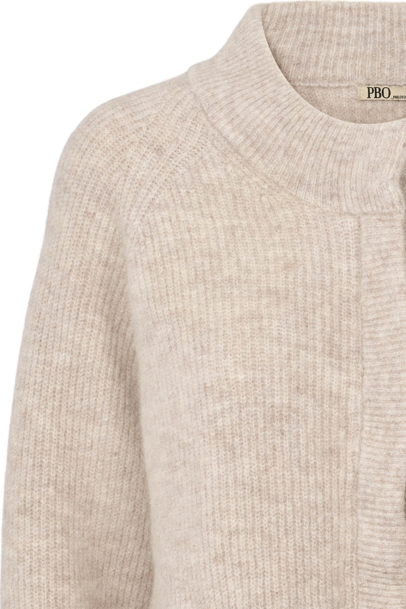 PBO Crissy Strik Cardigan Beige melange