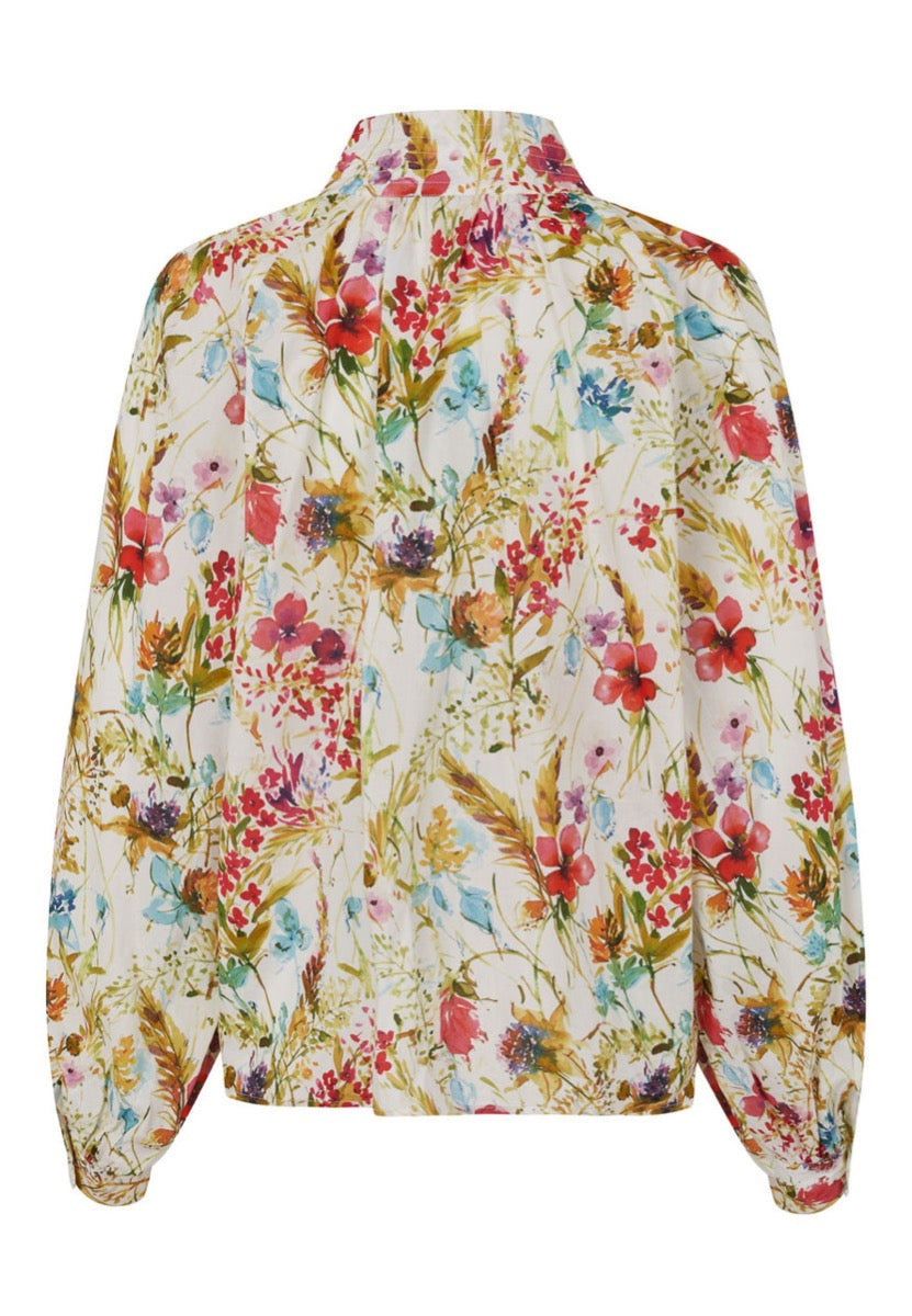 Dea Kudibal NITA NS Bluse w Stand Collar Blossom