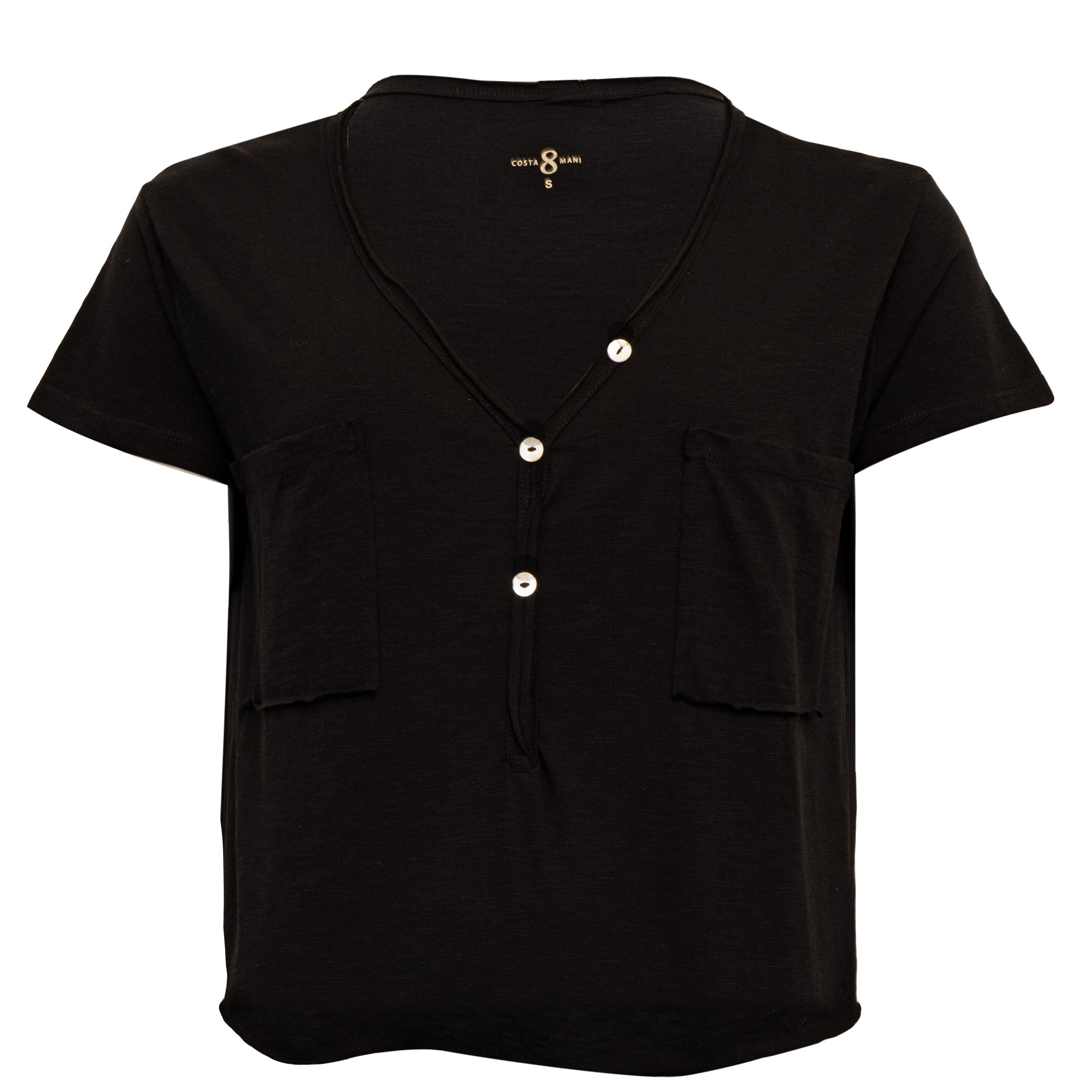 CostaMani Pocket T Shirt Sort
