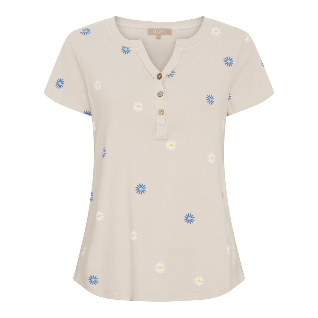 Marta Du Chateau Cecilie T-Shirt Beige
