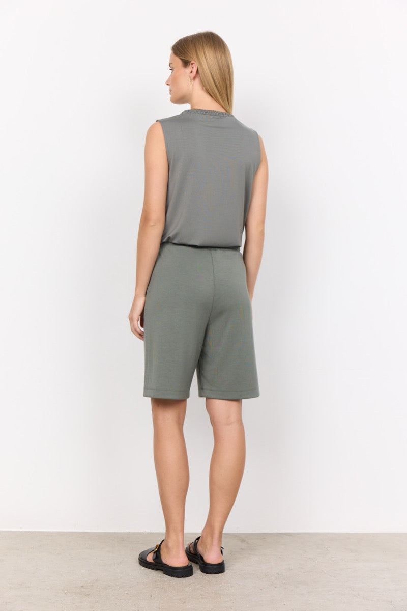 Soyaconcept Banu 78 Shorts Støvet Grøn