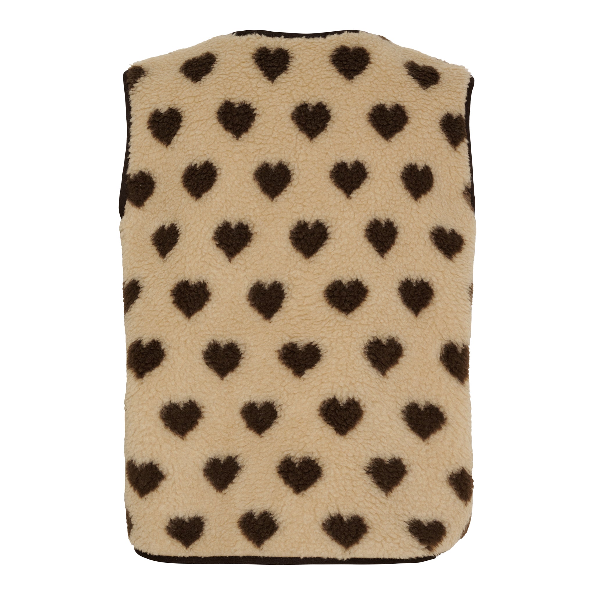 Marta Du Chateau Dahlia Vest Hjerter Caramel Mørk Brun