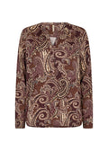 Soyaconcept Felicity 394 Bluse Paisley Vin Rød