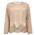 CostaMani Mila Bluse Lace Langærmet Gylden Sand
