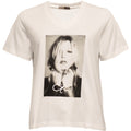 CostaMani Face T-shirt V-Hals Hvid Sort