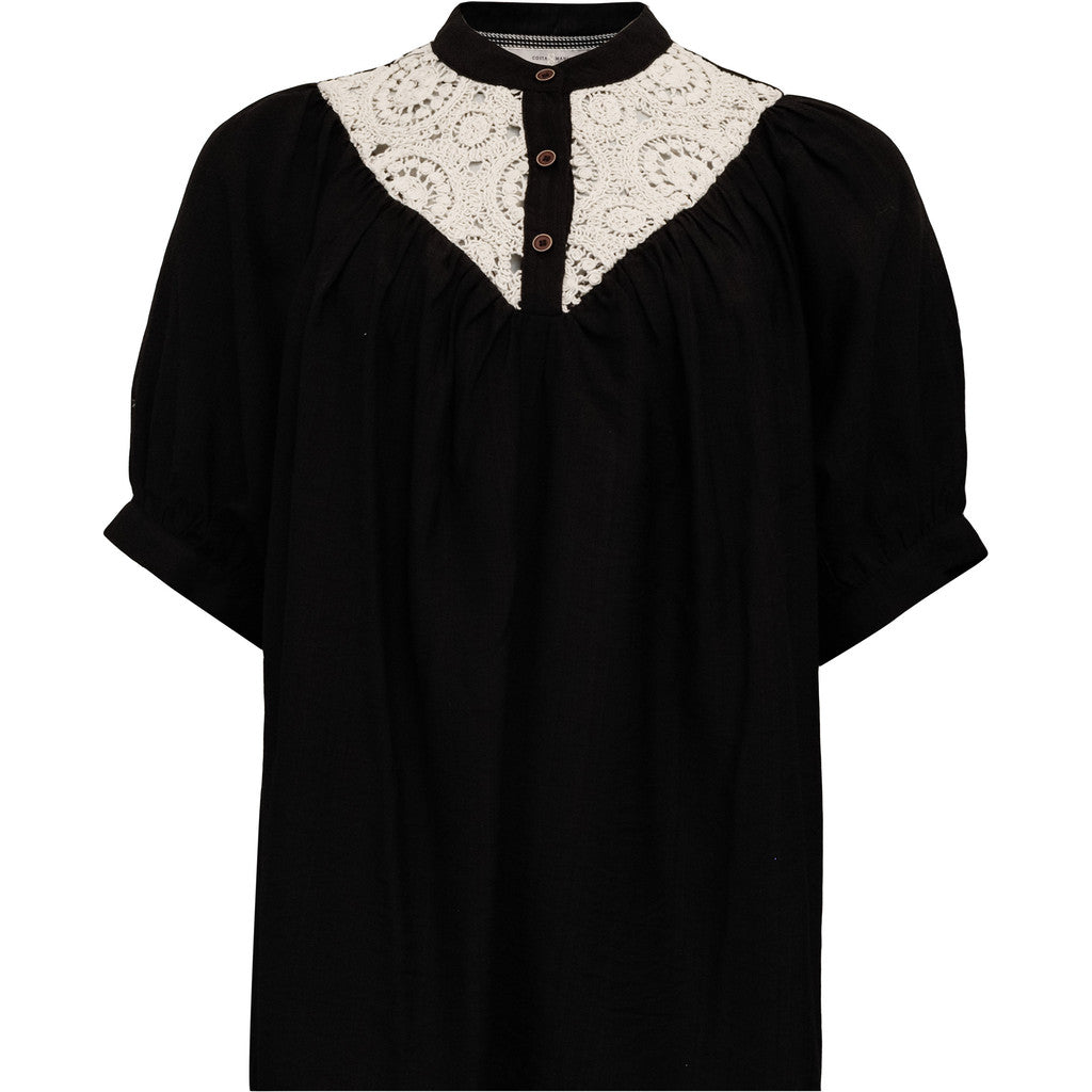 CostaMani Marigold Skjorte Sort Whisper Hvid