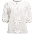 CostaMani Litty Bluse Blomster Hvid