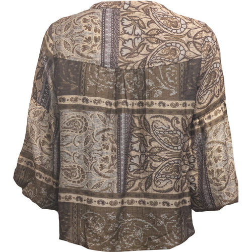 CostaMani Johanna Bluse Mix Brun