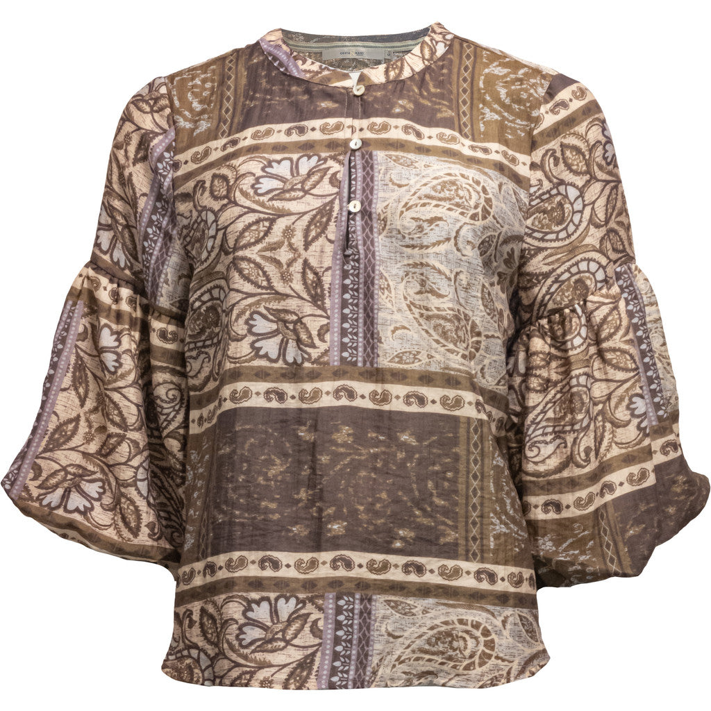 CostaMani Johanna Bluse Mix Brun