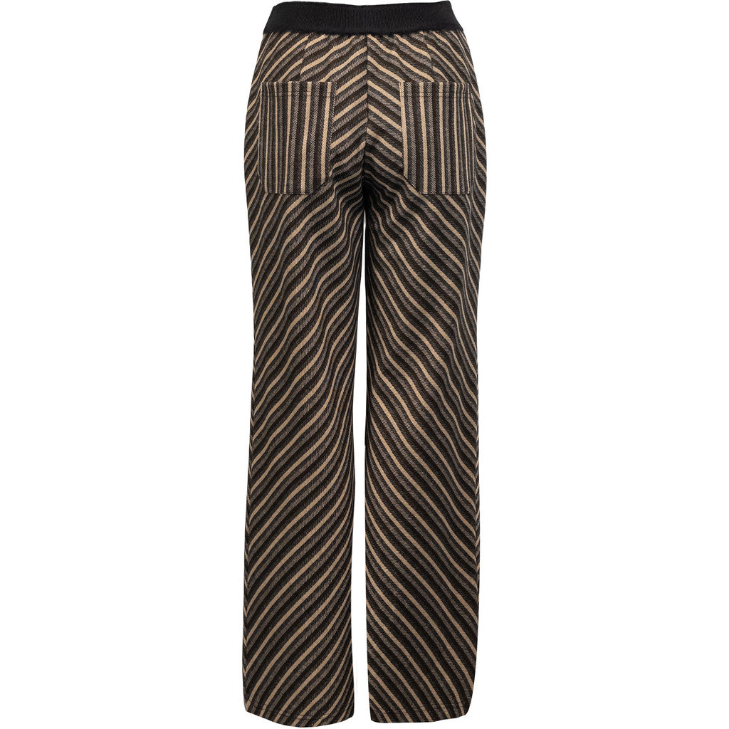 CostaMani Kelly Bukser Stribet Choco Brun
