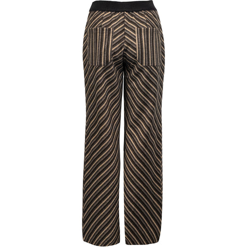 CostaMani Kelly Bukser Stribet Choco Brun