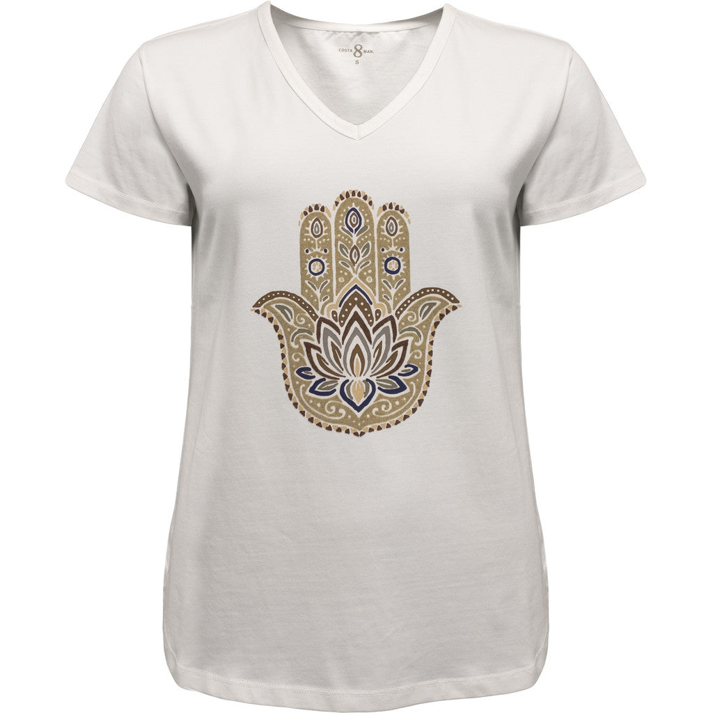 CostaMani Hamsa T-shirt Hvid