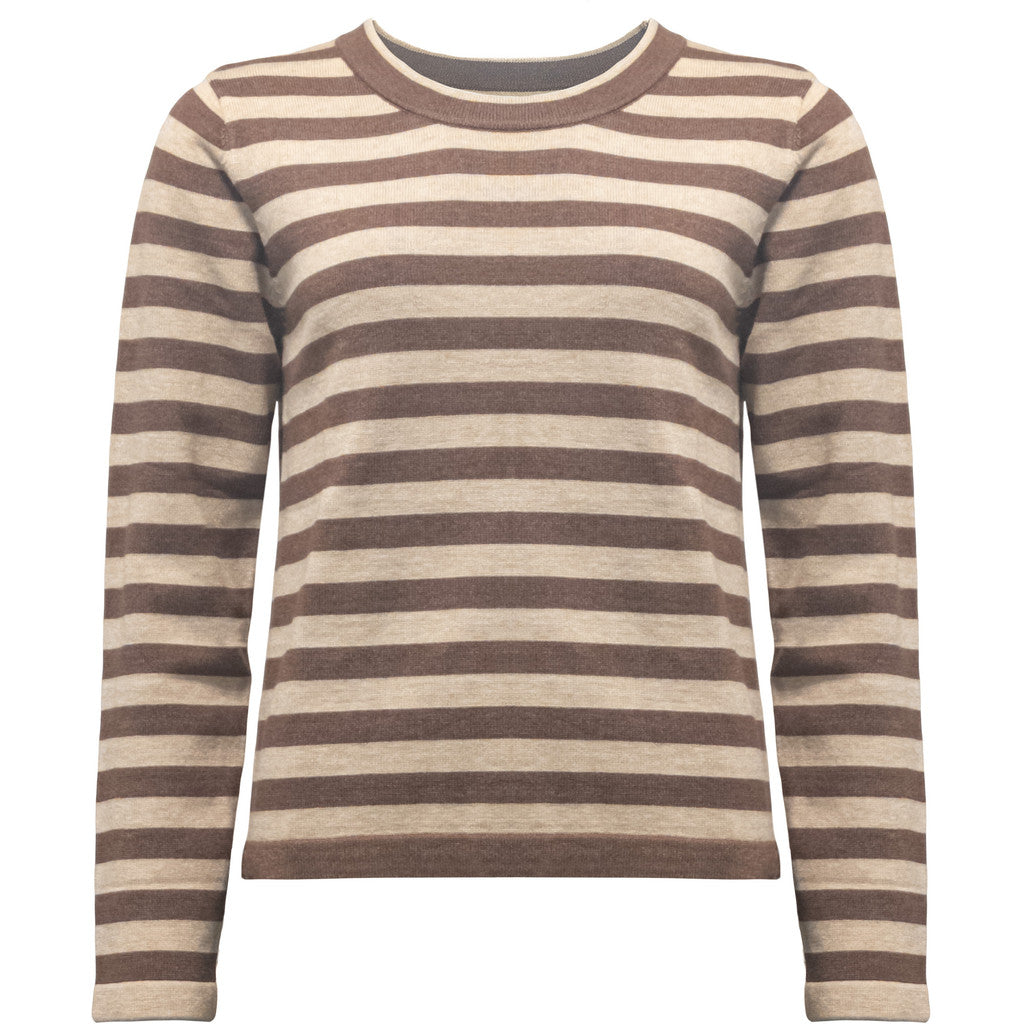 CostaMani Allie Pullover Langærmet Choco Mix Brun