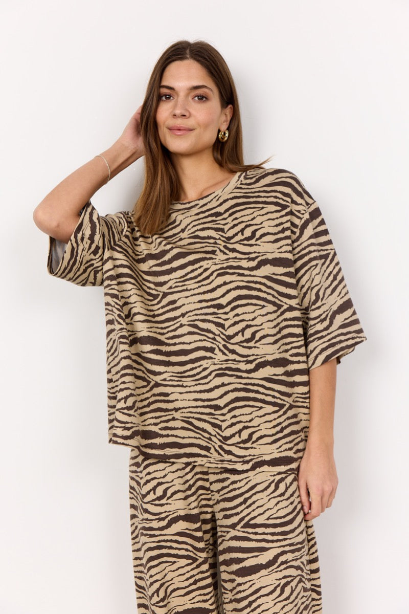 SoyaConcept Salome 1 T-shirt Mørk Brun