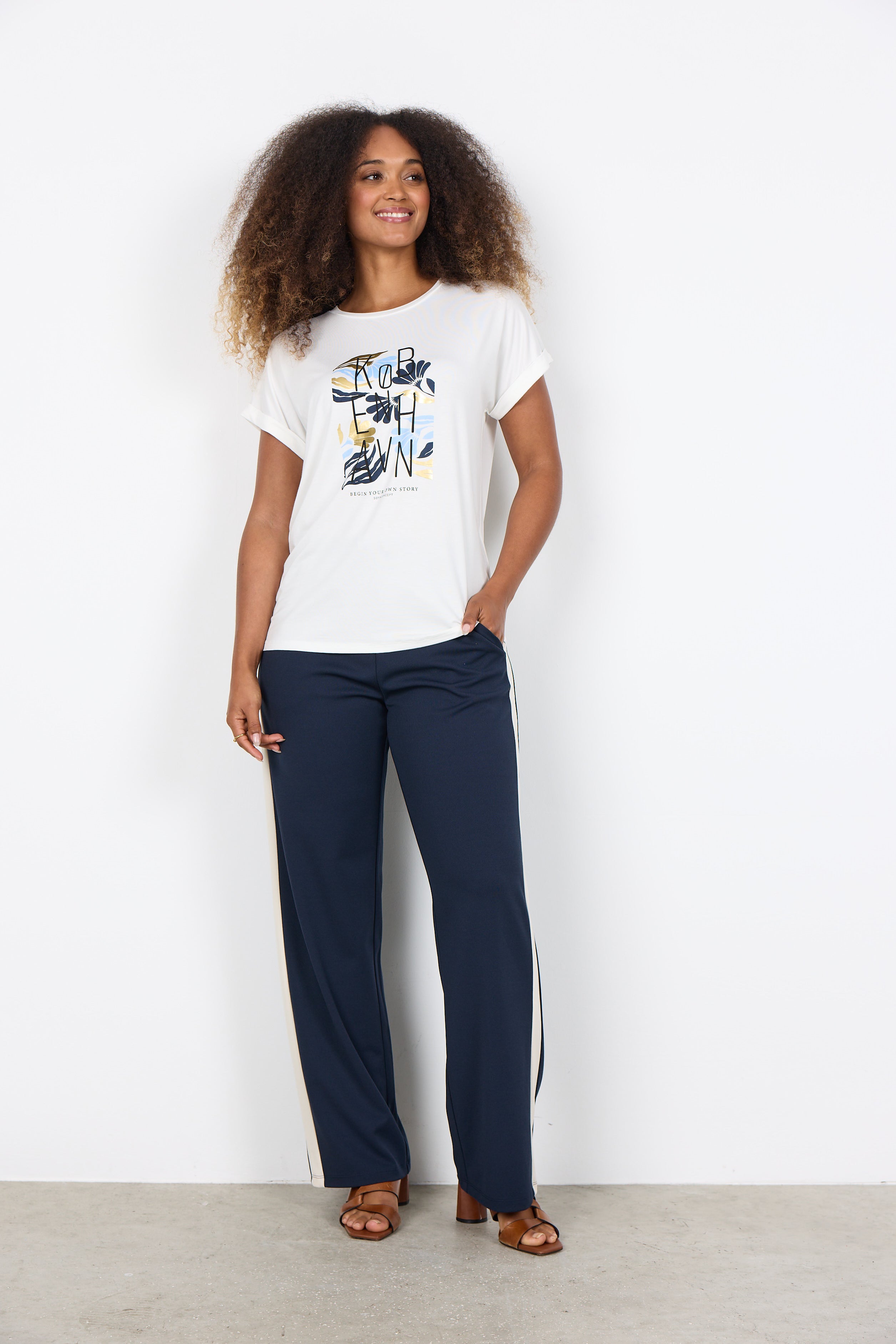 SoyaConcept Marica 348 T-shirt Lyseblå