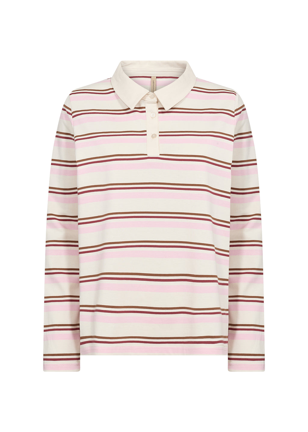 SoyaConcept Base 2 Bluse Stribet Rosa