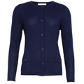 Skovhuus Cardigan Structured Marine Blå