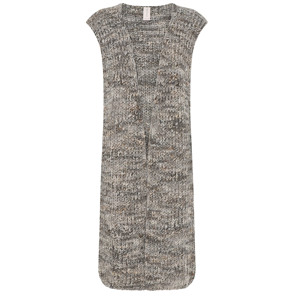 Skovhuus Oversized Vest Lang Hazelnut Brun