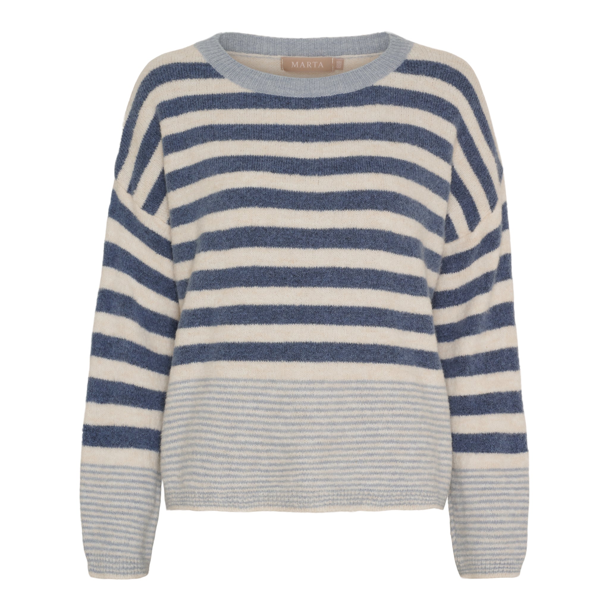 Marta Du Chateau Elara Strik Jeans Beige