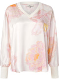 Charlotte Sparre V-Rib Prikker Blomster Creme