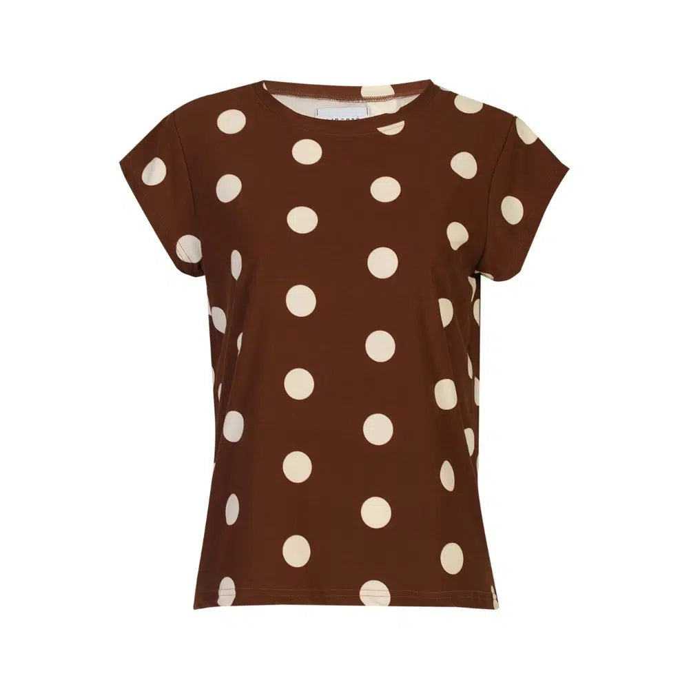 Liberte ALMA T Shirt Brun Creme Dots