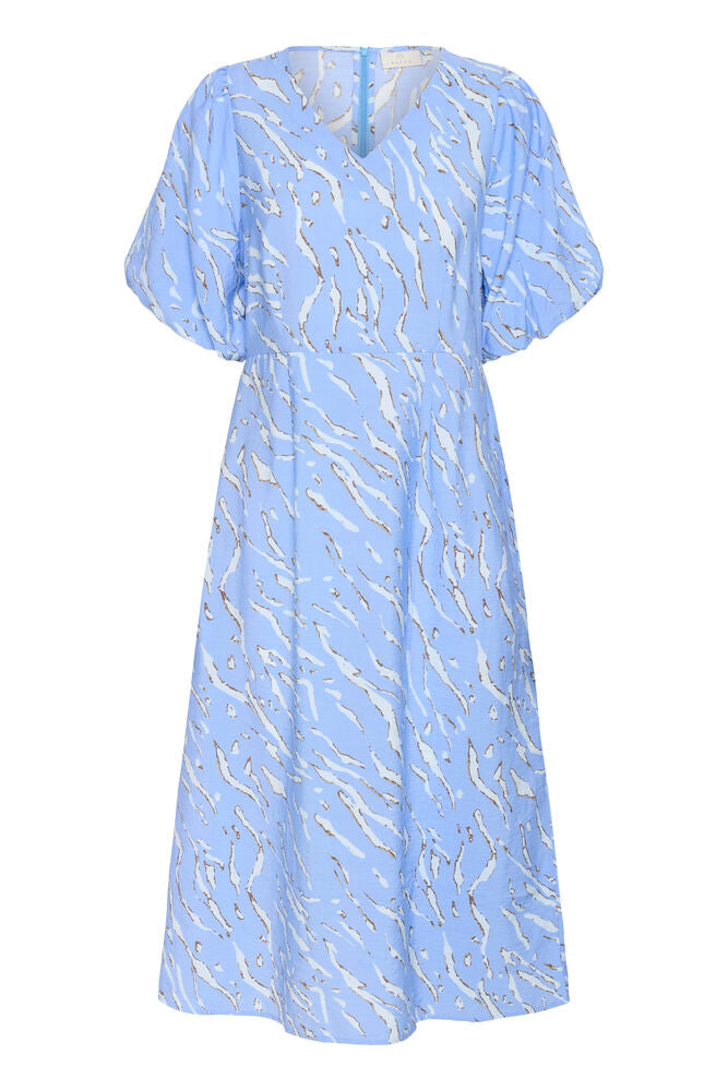 KAFFE Hannah Midi Kjole Vista Blå