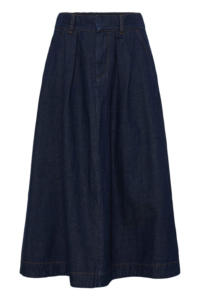 Fransa Leslie Nederdel Mørke Blå Denim