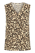 Fransa Ease Top Leopard Brun