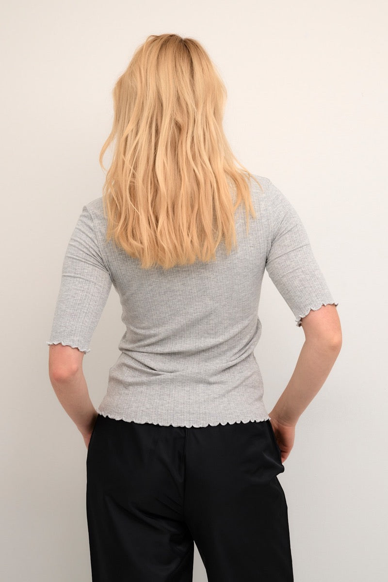 Karen By Simonsen Candace SS T-shirt Opal Grå Melange