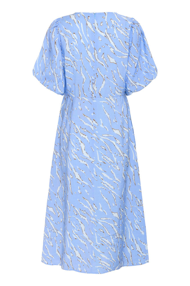 KAFFE Hannah Midi Kjole Vista Blå