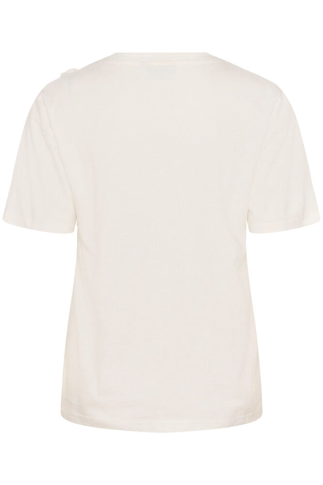 KAFFE Rosie T Shirt Chalk Hvid