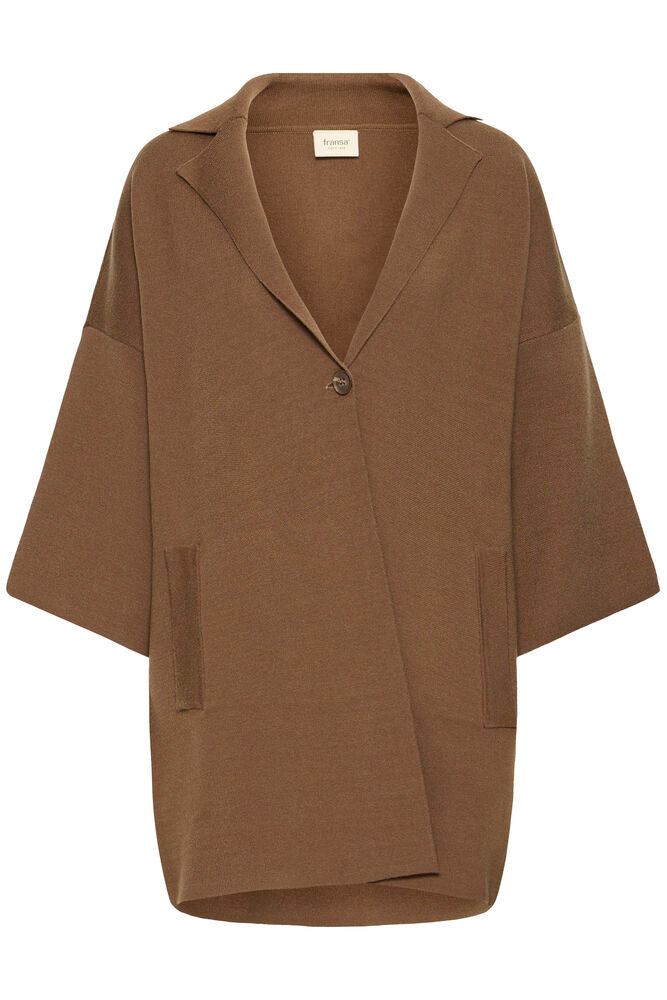 Fransa Sally Cardigan Brun