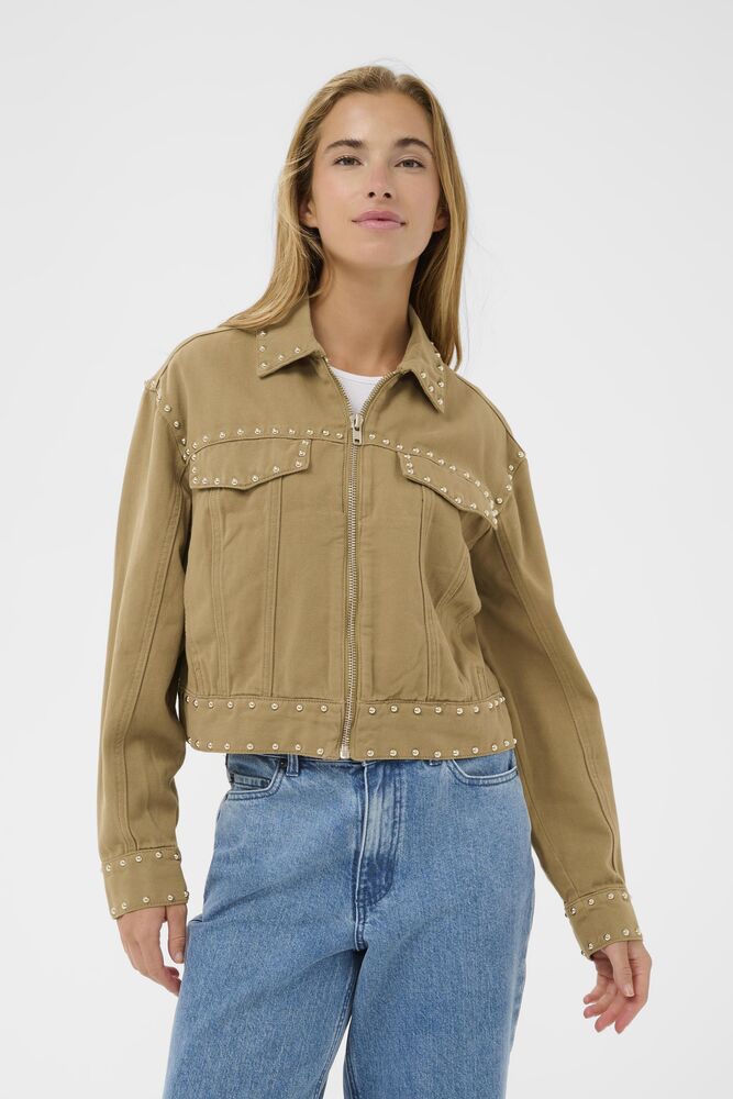 KAFFE Brynn Skjorte Twill Washed Oak Nature