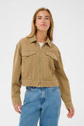 KAFFE Brynn Skjorte Twill Washed Oak Nature