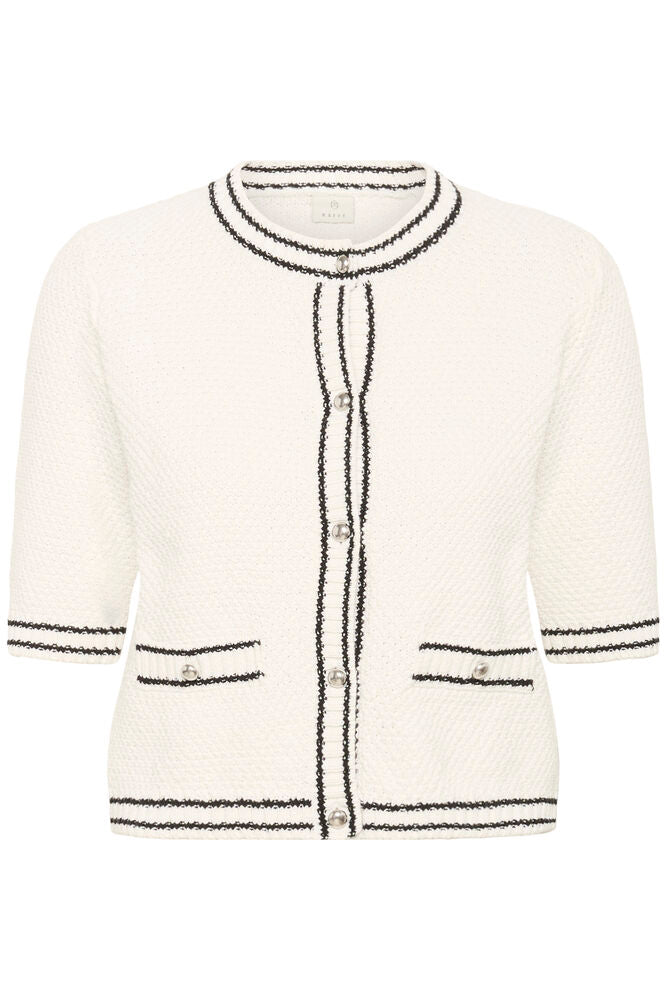 KAFFE Coco Cardigan Strik Chalk Hvid